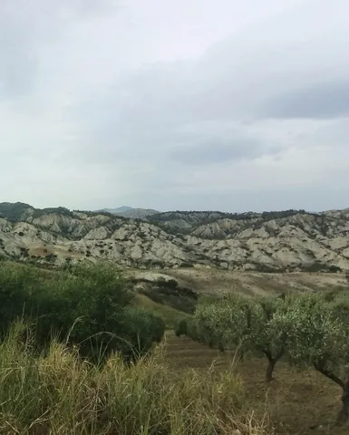 Badlands in the Aliano area