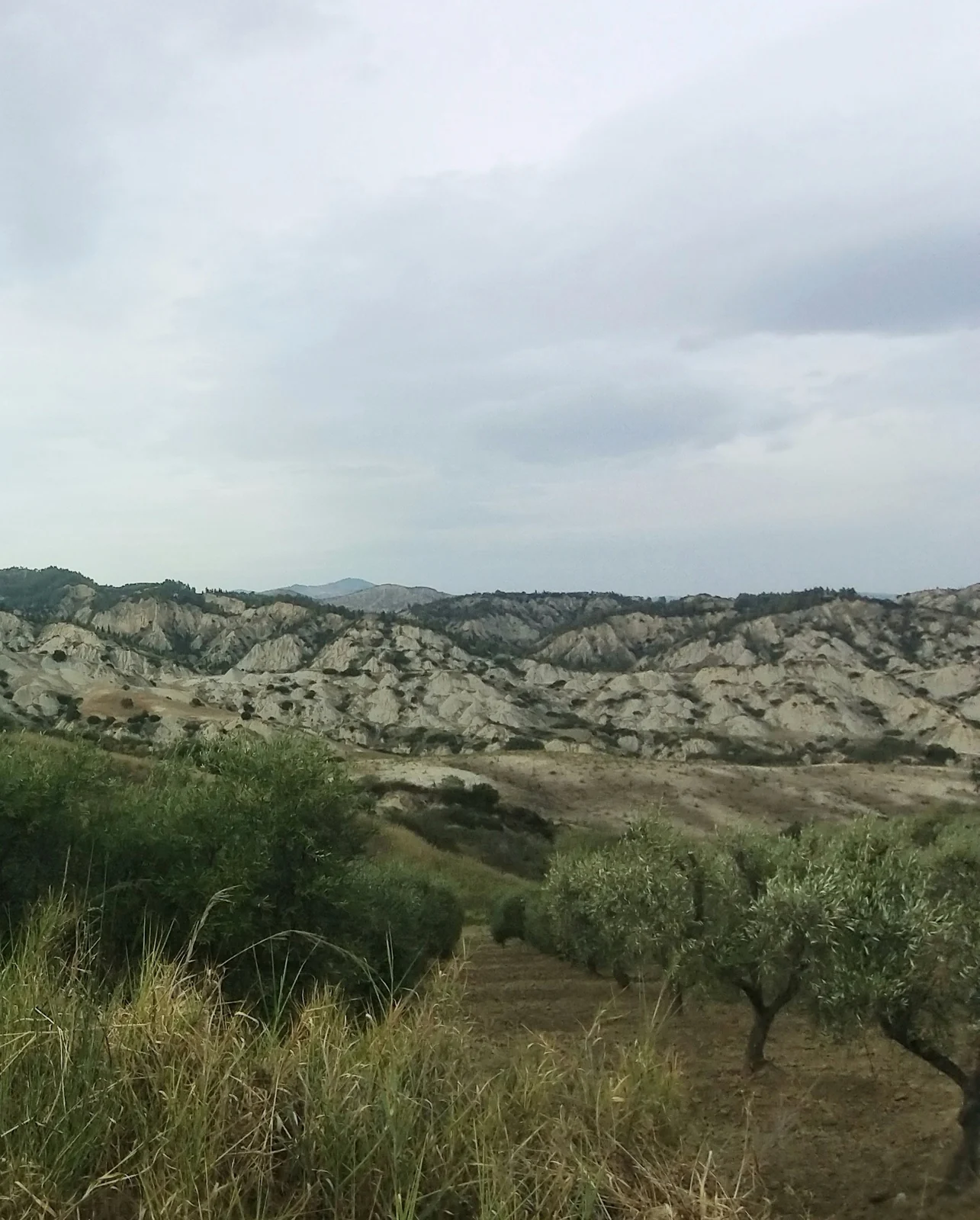 Badlands in the Aliano area