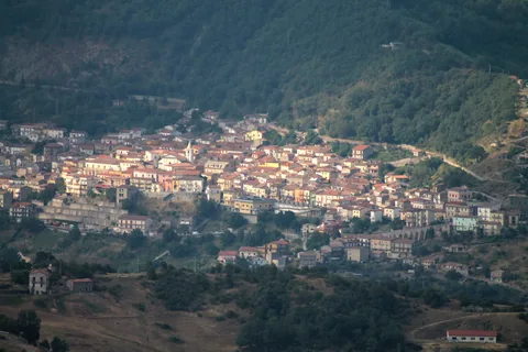 View of Terranova di Pollino