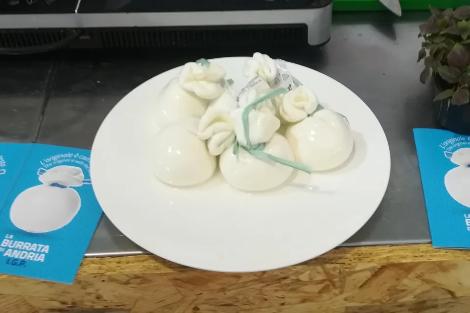 Burrata di Andria, fotografia illustrativa