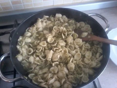 Orecchiette with turnip greens