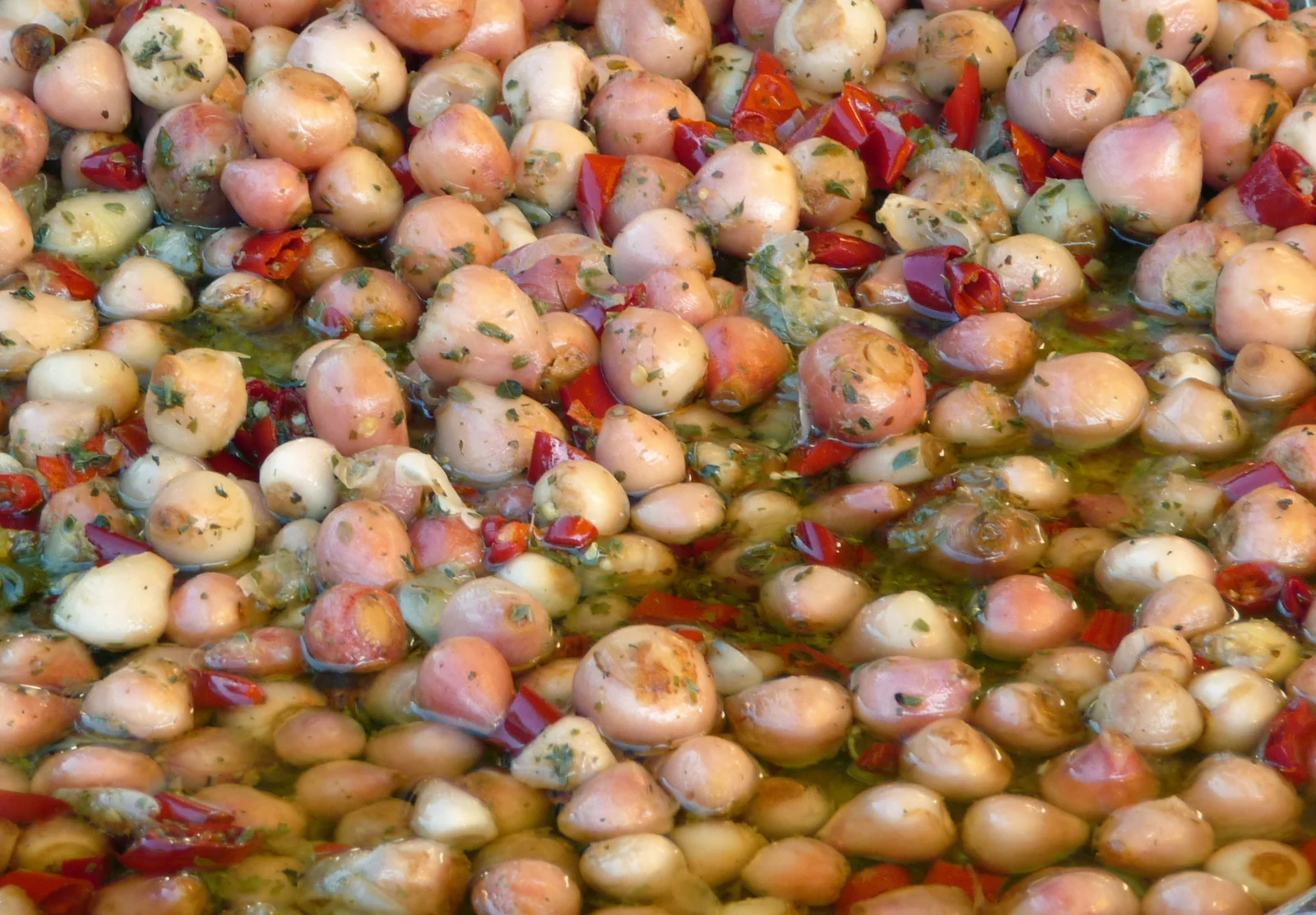 Lampascioni conditi con peperoncino