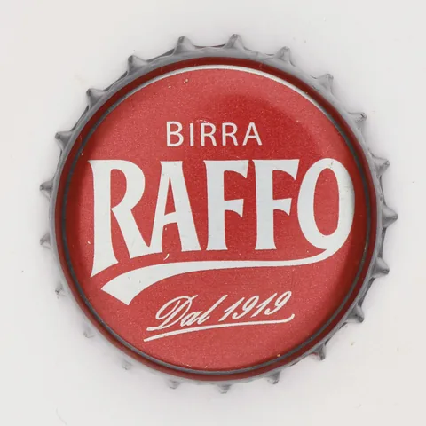 A Raffo beer bottle cap
